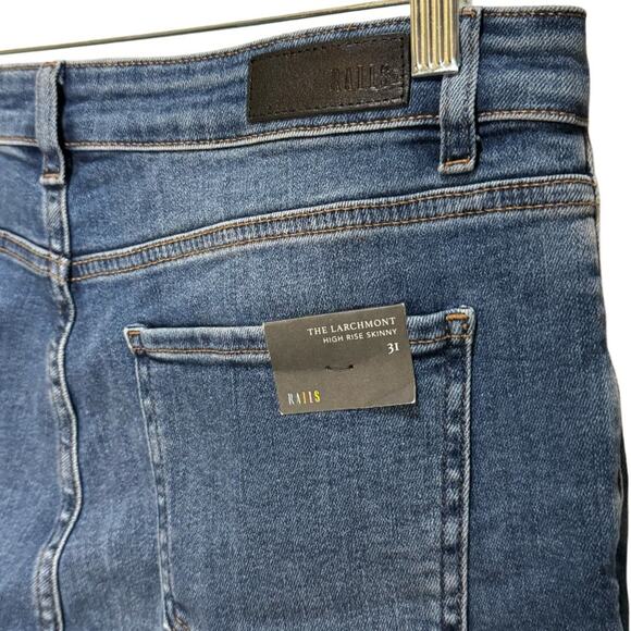 Rails Larchmont Skinny Jean - Baltic Blue Size 31 - Picture 6 of 7